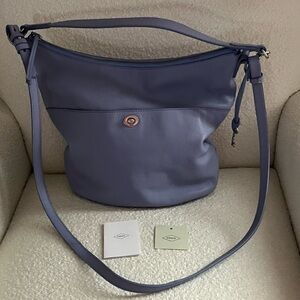 Fossil Light Lilac Talulla Leather Hobo Bag